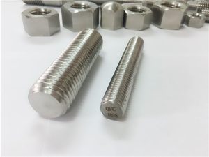 No.81-F55 Zeron100 stainless steel fasteners full threaded rod S32760